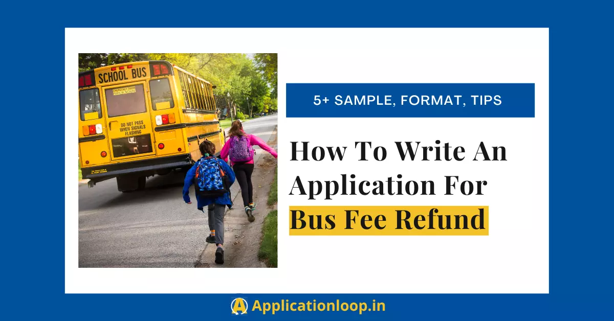 how to write application for school transport