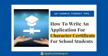 how to write an application for character certificate