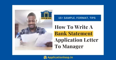 Application For Bank Statement