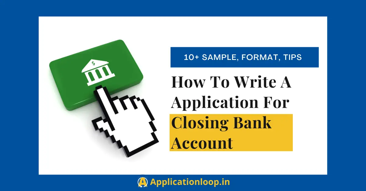 company bank account closing letter format