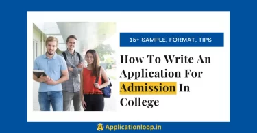 application for admission in college